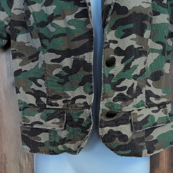 Camouflage BB Dakota Denim Style Short Sleeve Jean Jacket M            F157 - Picture 3 of 8